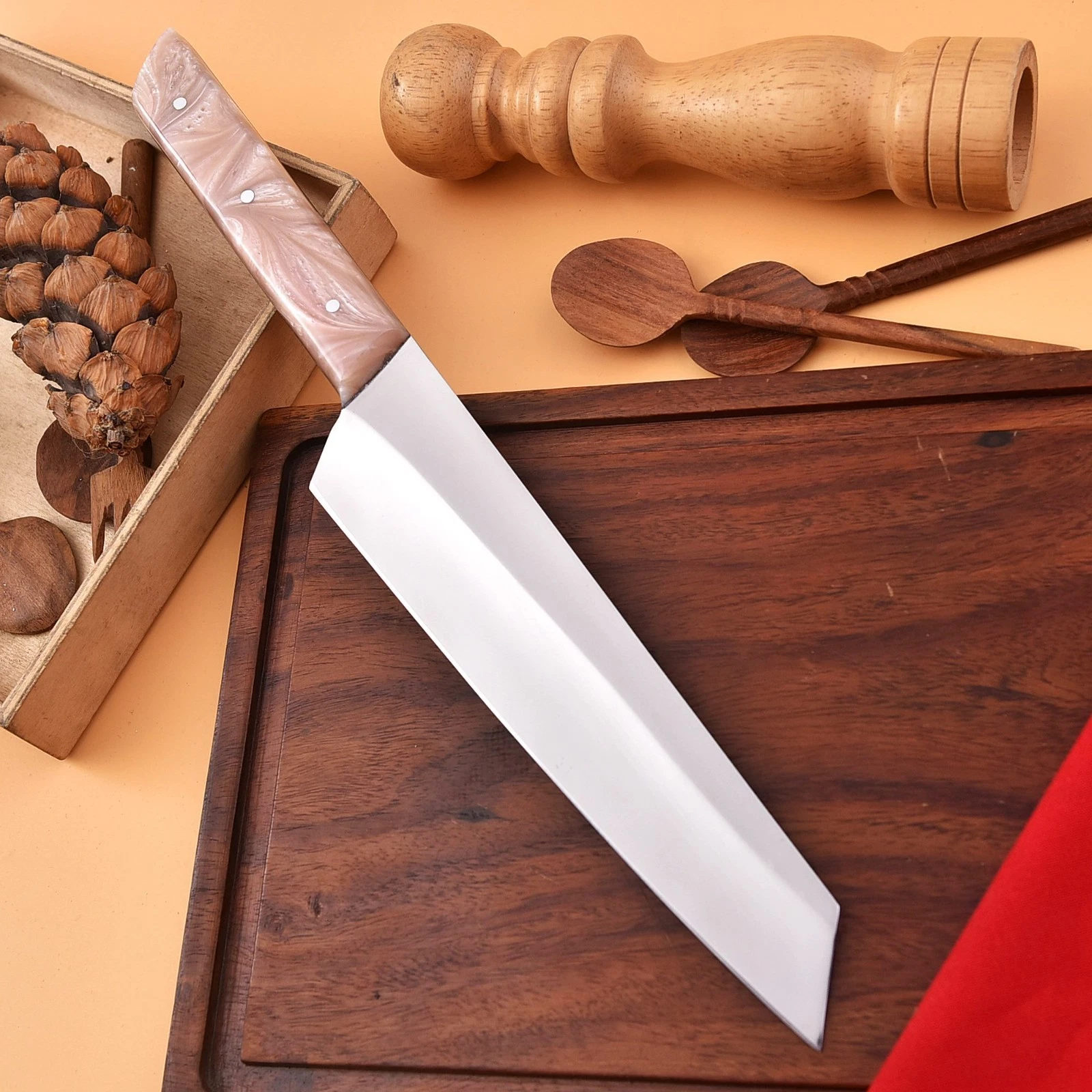 13” Premium Chef Knife by Black Mamba Crafts | Carbon Steel Blade | Luxury Resin
Opens in a new wind