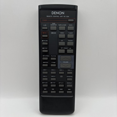 ORIGINAL OEM Denon RC-129A Audio/Video A/V Receiver Remote Control -TESTED!