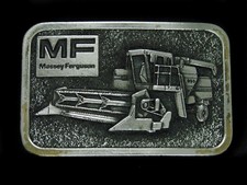 UB03156 VINTAGE 1970s  MASSEY FERGUSON  FARM EQUIPMENT ADVERTISEMENT BUCKLE