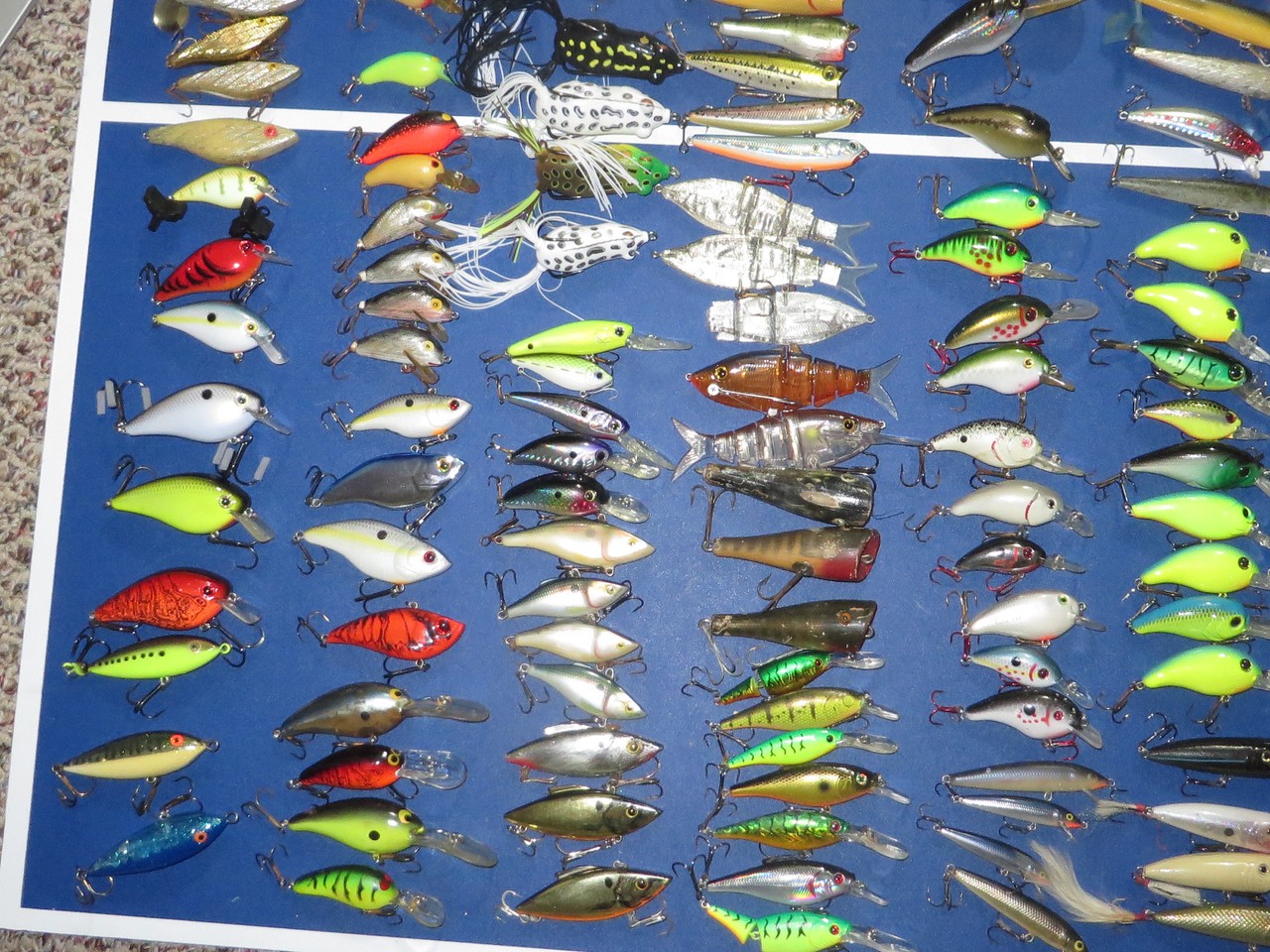 Huge Fishing Lure Lot over 250 Lures Rebel Rapala Berkley CC Creek - Image 4