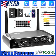 RX/TX Transmitter Receiver 3.5mm AUX TV Home Stereo Audio Adapter Bluetooth V5.4