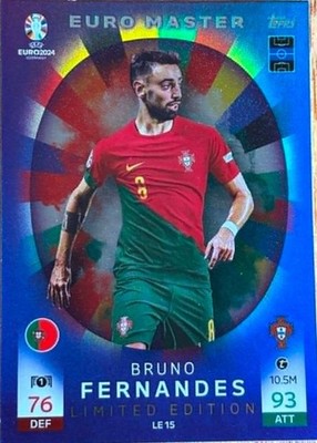 Topps Match Attax UEFA EURO 2024 Bruno Fernandes LE 15 MASTER LIMITED EDITION