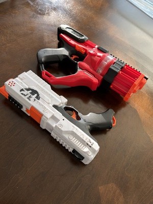Lot of 2 Hasbro Nerf Roundhouse XX-1500 Nerf Kronos XVIII-500 WORKING