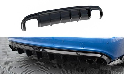 Maxton Design Heckansatz Diffusor passend für Audi S4 Limousine / Avant B8 schwa