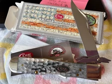 Case Cheetah Knife Item #22517 Gray Bone Standard Jig Shepherd HIlls Exclusive