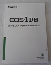2012 Canon EOS-1D X Wired LAN Instruction Manual Guide