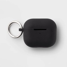 AirPods 3rd Generation Silicone Case with Clip - Heyday Black with Silver