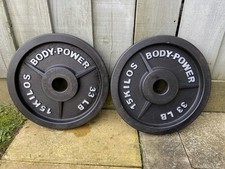 2 x 15kg Bodypower Olympic Weight Plates