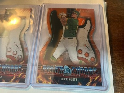 2026 Bowman Chrome Nick Kurtz Power Chords Orange /25 Odds 1:3,855