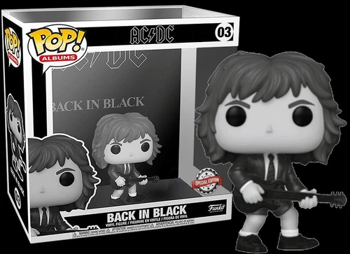 Funko POP Albums ACDC - Back in Black BW Vinyl Figure in Acrylic Case