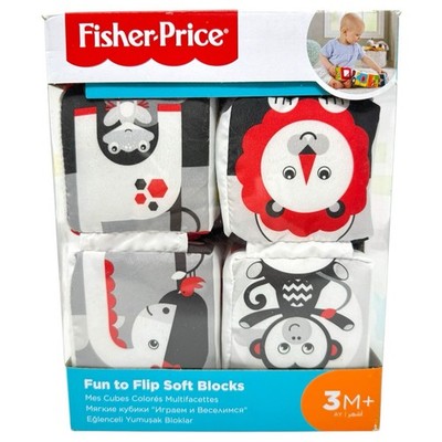 Fisher-Price Fun to Flip Soft Blocks - Baby Würfel - 3M+ - NEU INKgrafiX TOYS