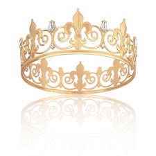 King Crown for Mens Crown Royal Headband Gifts for Men Adult,Birthday Prom Ha...