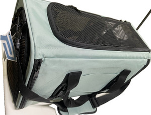 PETSFIT Pet Carrier Dog Cat Airline Approved Collapsible Medium, LightBlue
