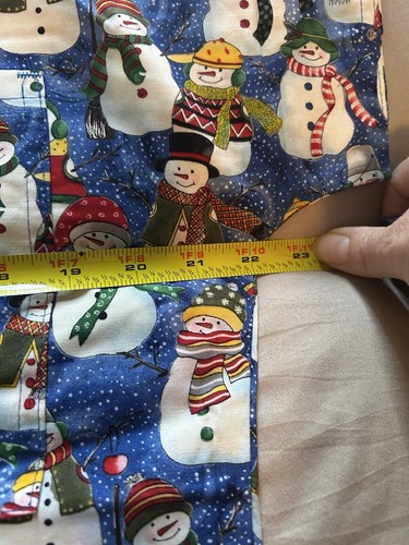 Gals Of California Snowmen Print Scrub Top Size Small - Picture 5 of 6