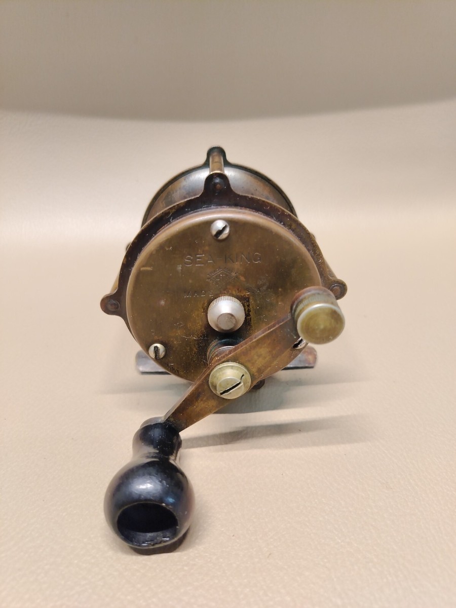 brass deep sea fishing reel Vintage Seaking 200 Brass Reel