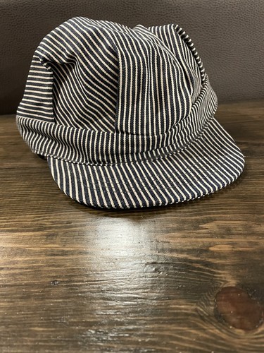 Vintage Conductor Snapback Striped Hat 