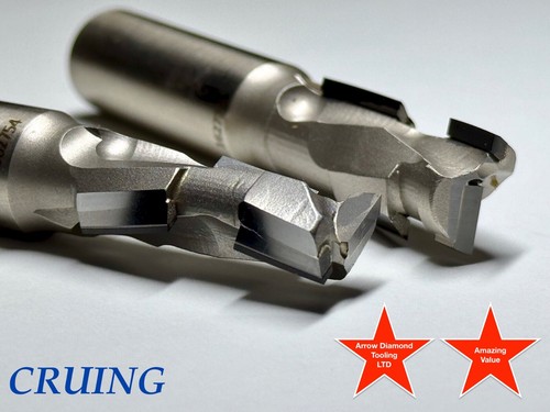 12.7mm PCD compression Router Cutter 12.7x25.4x75 SH=12.7 Z=1+1