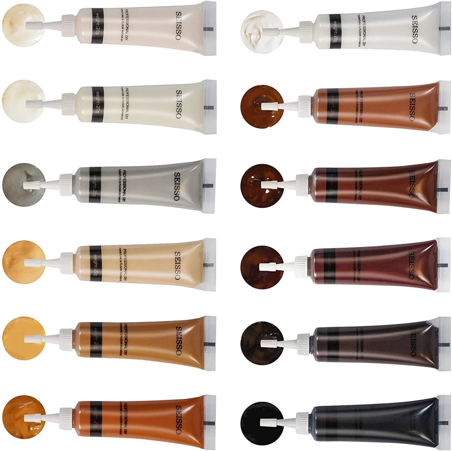 Wood Repair Kit Wood Touch Up Paint Restore Any Wood Furniture Wood Stain 12 Col