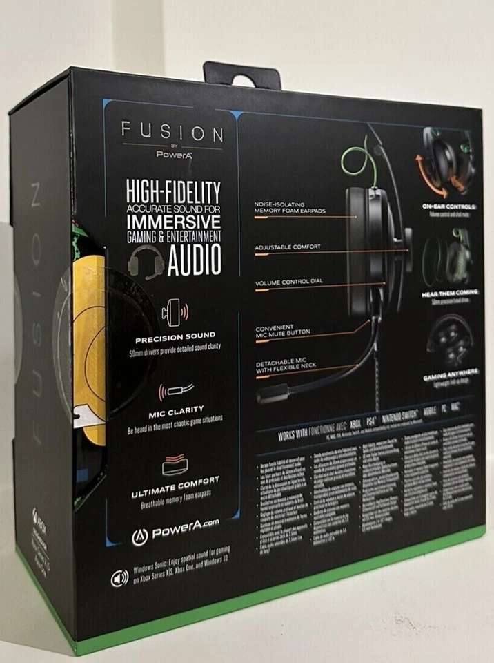 PowerA Fusion Pro Wired Gaming Headset For Xbox Series X|s For Xbox One 7E - Image 3 of 3