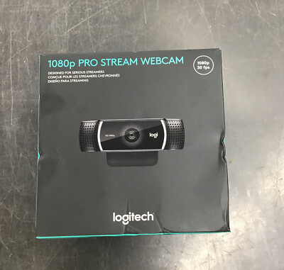 Logitech Pro 960-001211 1080p Stream Webcam - Black  NEW