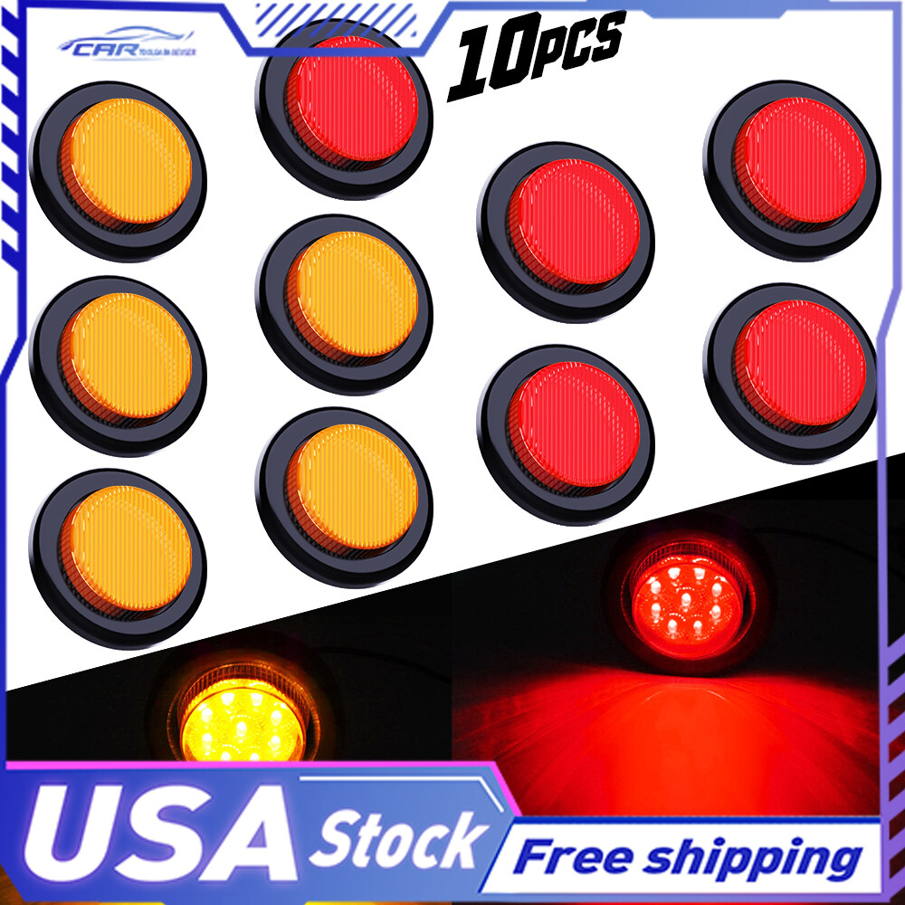 For Amber/Red Ford Car 10x Side LED Marker Lamp Clearance Light For Pickup Truck