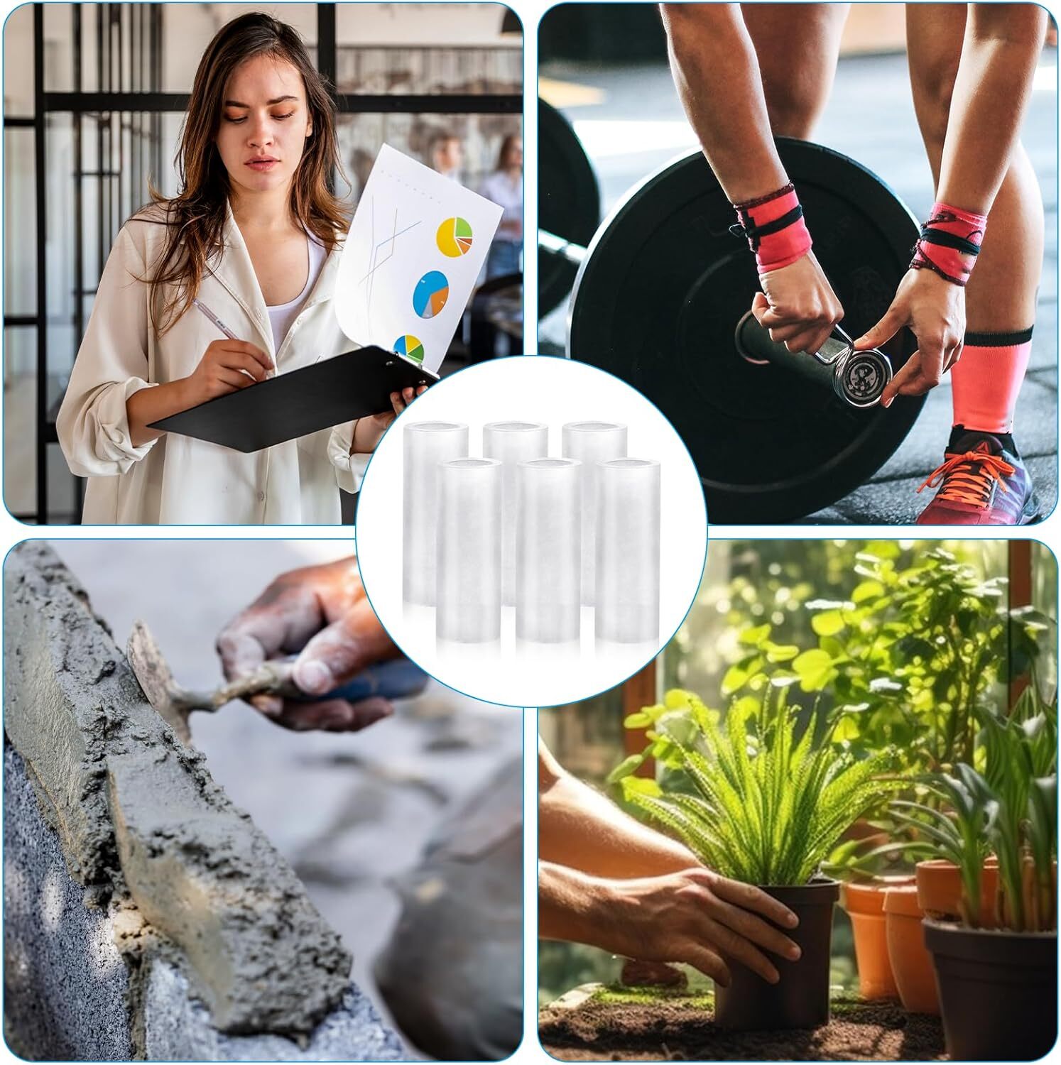 20Pcs Gel Finger Cots Silicone Finger Protectors Thumb Protector Covers Hot USA