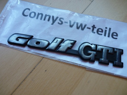 Emblem VW Golf GTI Schriftzug Heckklappe 1H6853687M  RAR