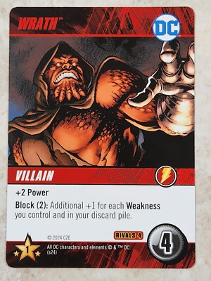 WRATH DC Comics Deck Building Game RIVALS SHAZAM vs BLACK ADAM