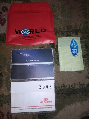 2005 05 World Kia Sedona Owners Manual Oem Service User Guide Books W Case Ebay