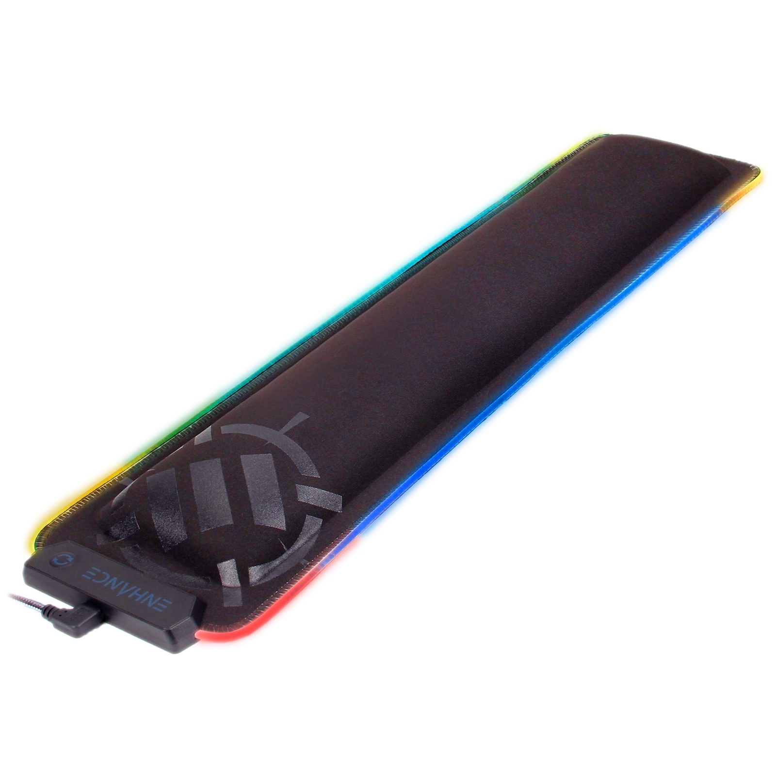 ENHANCE LED Wrist Rest with Soft Memory Foam Support for Full Size Keyboards ...