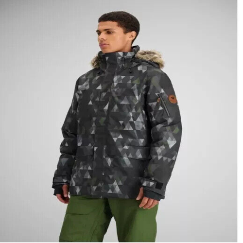 Obermeyer Ridgeline Insulated Jacket Faux Fur Men's Size XL Out Of Bounds - Picture 2 of 4