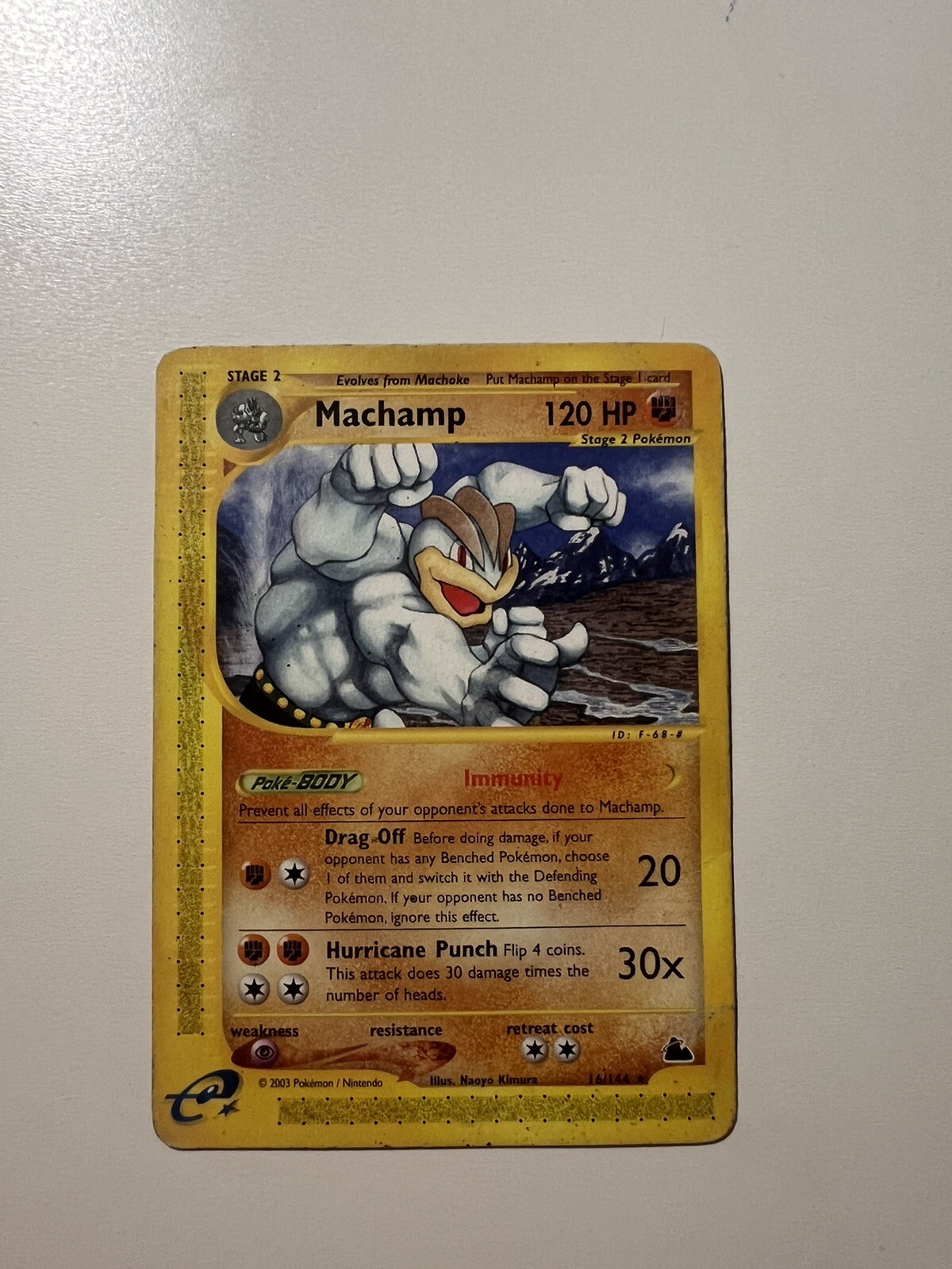 Pokemon 2003 Skyridge Machamp #16/144