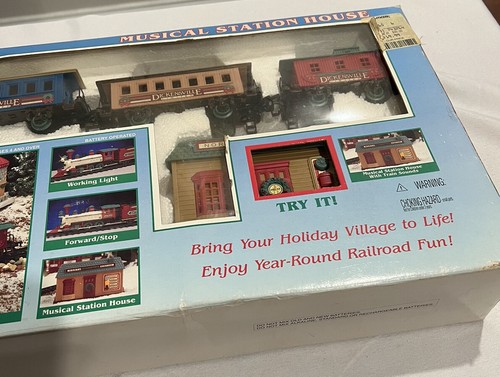 Dickensville Collectibles Christmas Train Set Model#173W Brand New Sealed - Picture 3 of 6