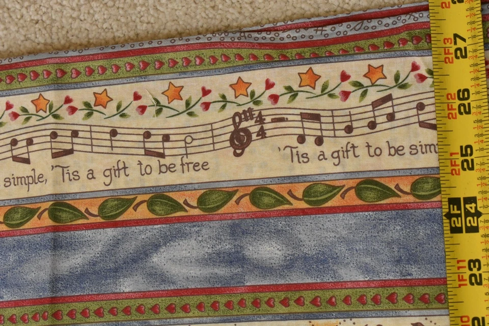 By 1/2 Yd, Musical Stripes on Quilt Cotton, Henry Glass/Smith & Milligan, M7610 - Image 3 of 4