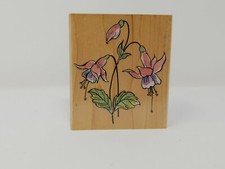 Motivstempel Penny Black Fuchsie Blumen Scrapbook Stempel 2001