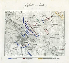 Antique Map-BATTLE OF LODI-LOMBARDY-ITALY-von Rothenburg-1837