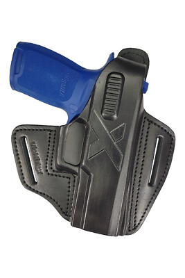 B26 Leder Holster für Sig Sauer P250 Compact Pistoleholster schwarz VlaMiTex
