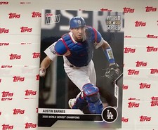 2020 World Series Champions LA Dodgers MLB TOPPS NOW  #WS-14 Austin Barnes