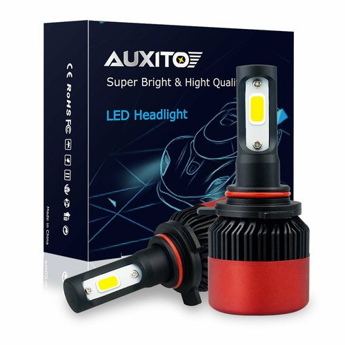 9012 Waterproof 16000LM LED Headlight Hi/Low Beam COB 6500K Power White Kit Bulb - Afbeelding 1 van 12