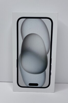 Original BOX for Apple iPhone 15 with Sticker & Manuals - Black - NO PHONE