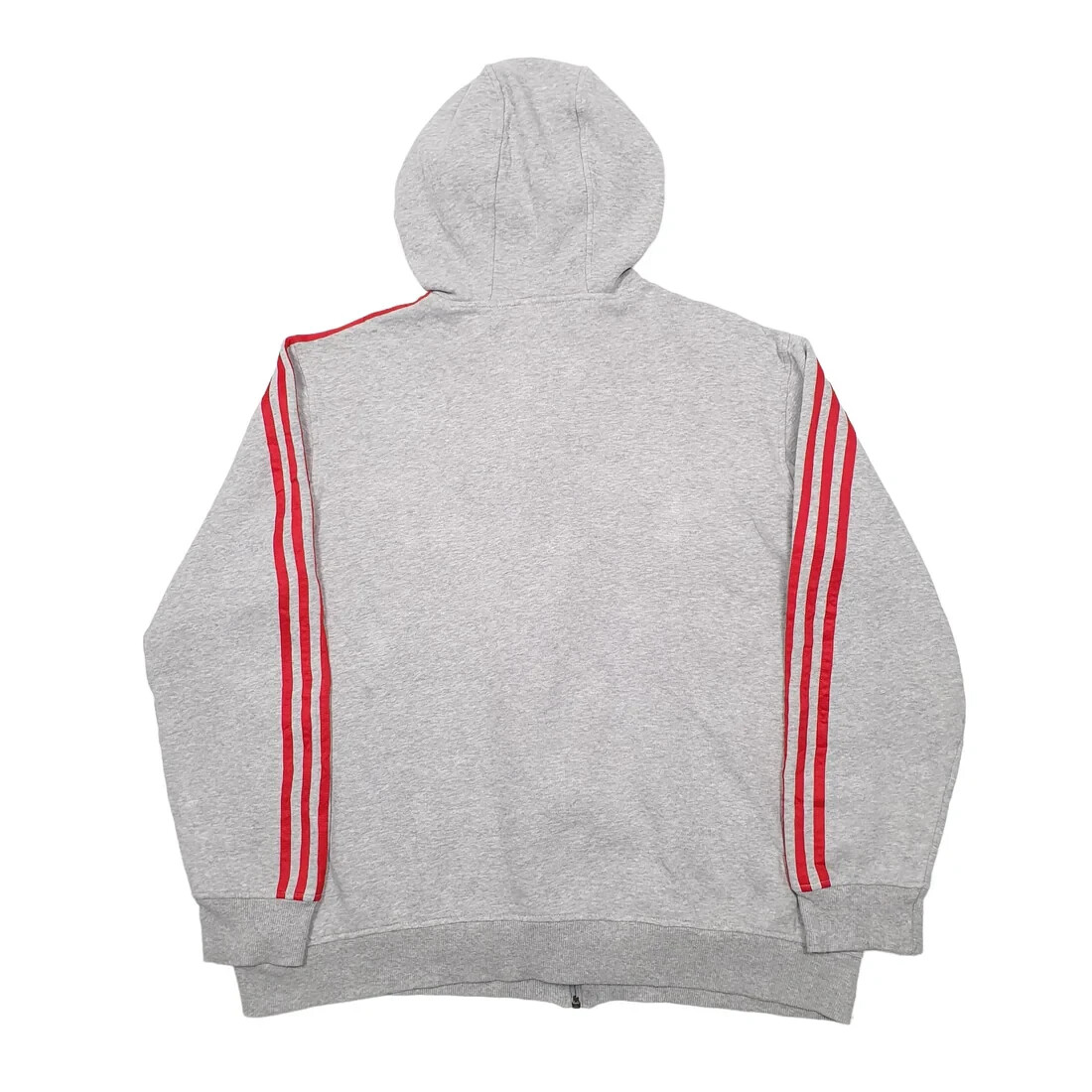 ADIDAS Full Zip Cotton Jumper Sweatshirt Mens XL image 3