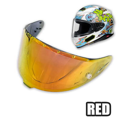 RED Racing Helmet Visor Shield Pin Tinted For Shoei Z8 NXR 2 RF-1400 | eBay