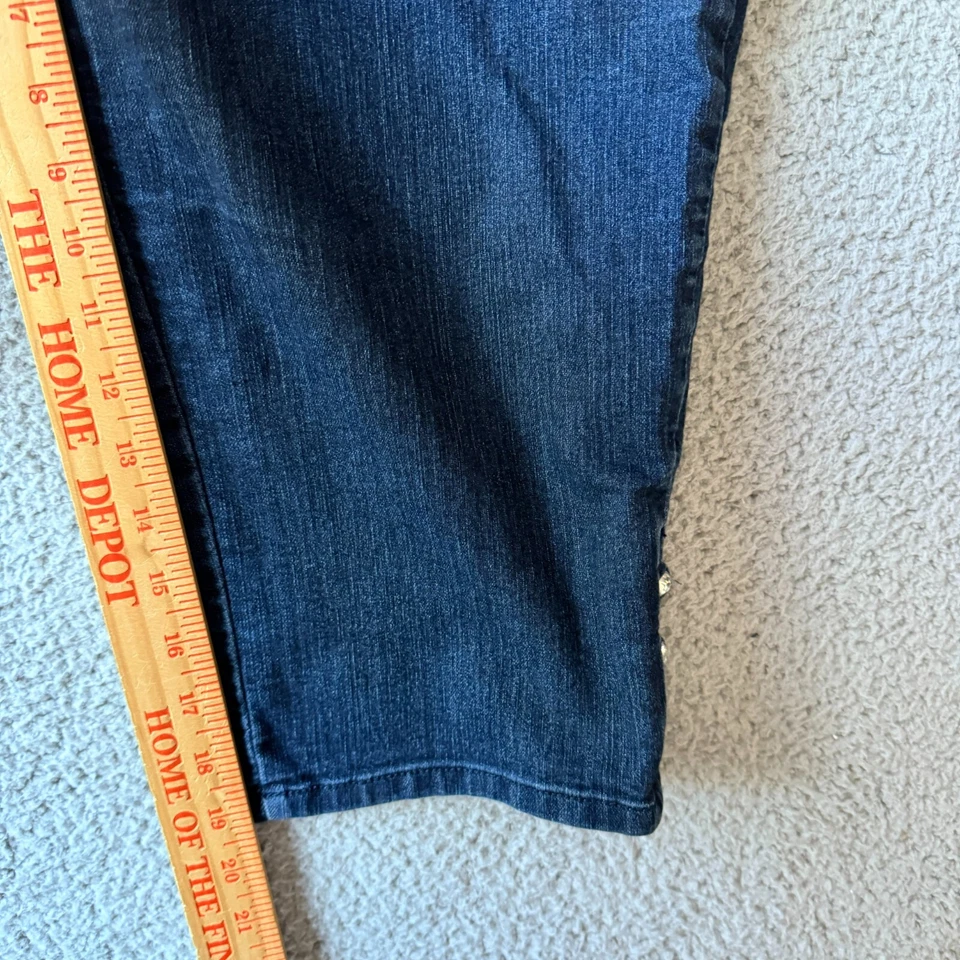 NYDJ Jeans Womens 14P Blue Denim Stretch Life X Tuck Technology - Image 4 of 4