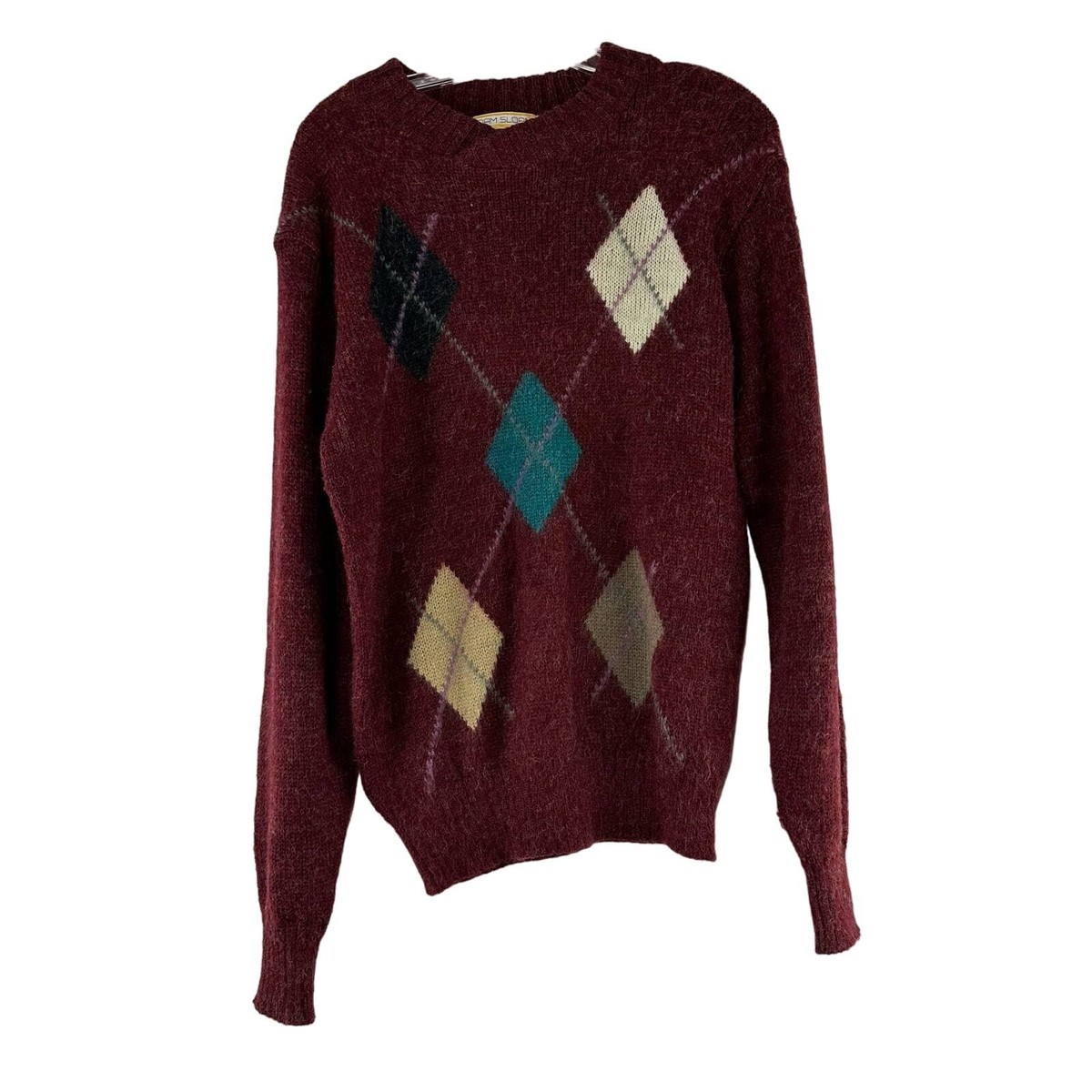 90s vintage Adam Sloane  アーガイル モヘア セーター 90s vintage Adam Sloane アーガイル モヘア セーター新着