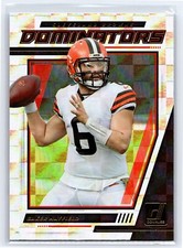 2021 Donruss Football Insert Dominators Cleveland Browns Baker Mayfield D8
