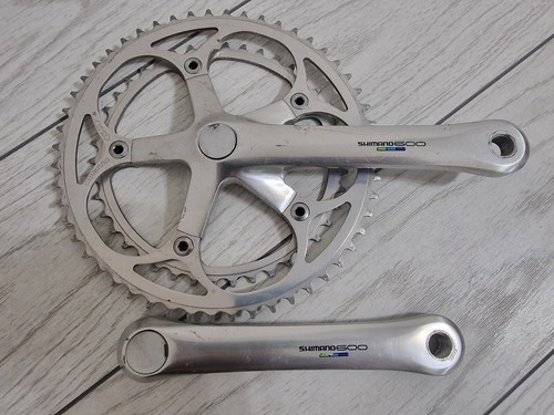 Bras De Manivelle Droit Vintage Shimano 600 Tri Couleur 172,5 Mm - Pour Vélo De Route - Occasion En état Fonctionnel
