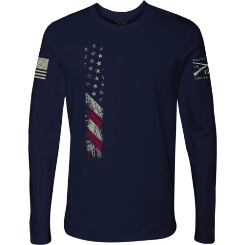 Grunt Style True Colors Long Sleeve T-Shirt - Midnight Navy - Picture 1 of 2