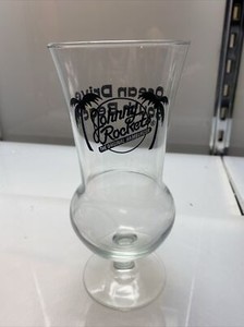 Johnny Rockets Glass Ocean Drive South Beach Collectible Cocktail Glass 8in