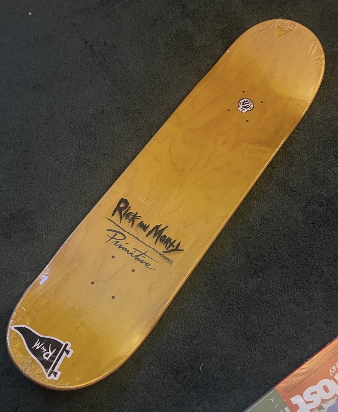 rick and morty primitive skateboard deck super rare