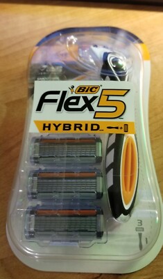 Bic Flex5 Hybrid, 5 Blades, 1 Handle & 3 Cartridges,